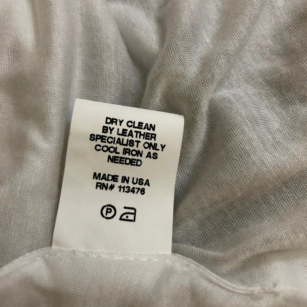 yigal azrouel leather trim mesh tank blouse - Picture 7 of 7